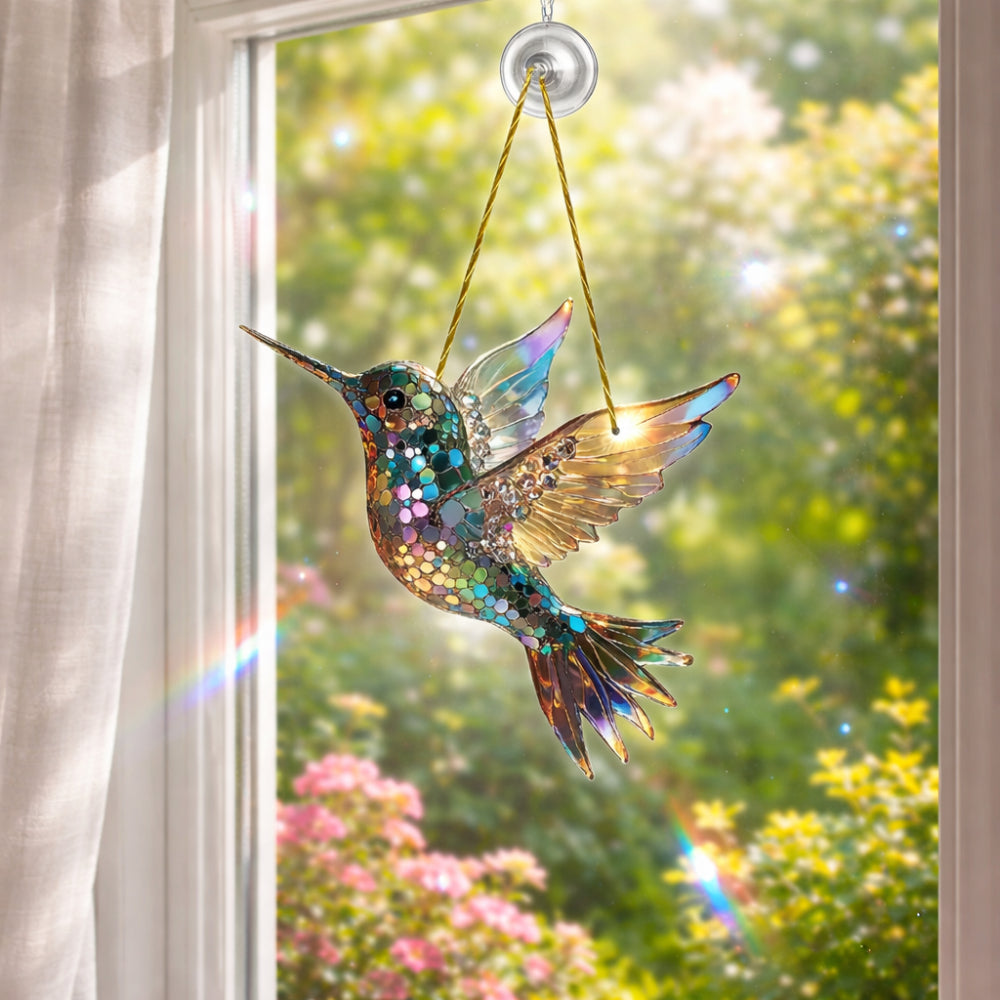 Atrapasoles de Ventana Colibrí, Cardenal o Búho de Colores