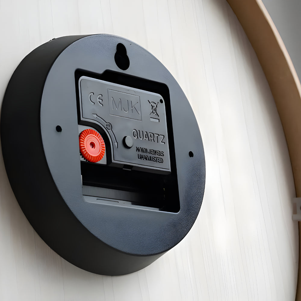 Reloj de Pared Silencioso Moderno Marrón o Crema, 2 Tamaños