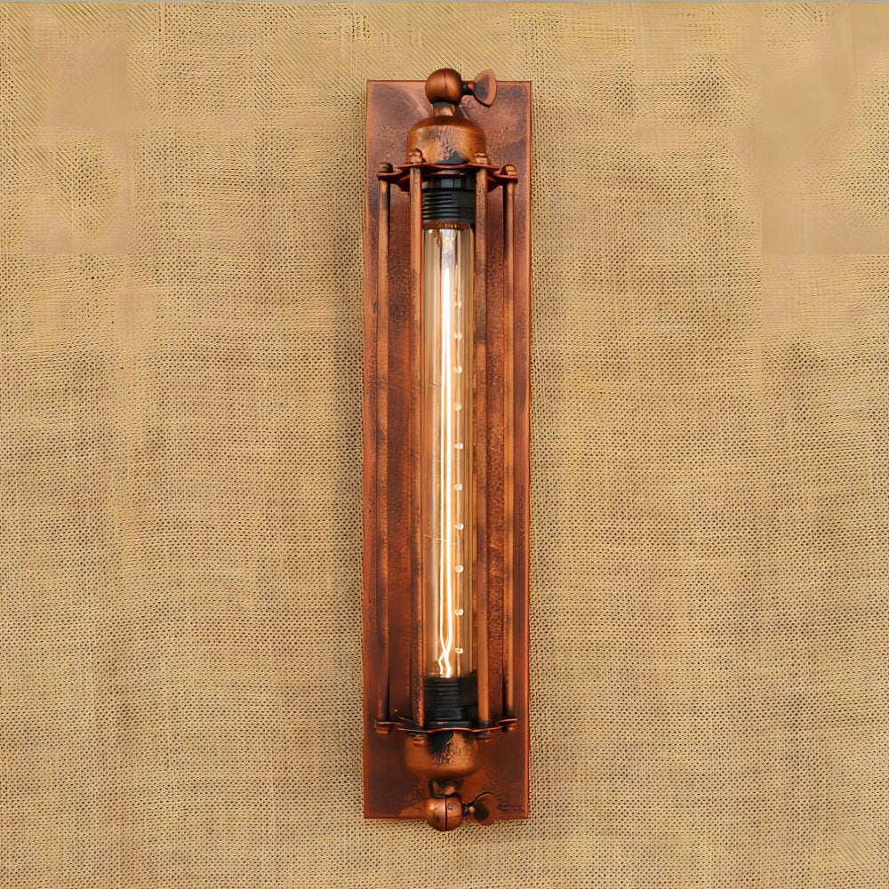 Aplique de Pared Vintage de Metal LED Negro, Plata o Rústico