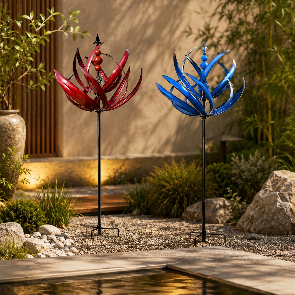 Molinillo de Viento Decorativo de Metal para Jardín Colgante