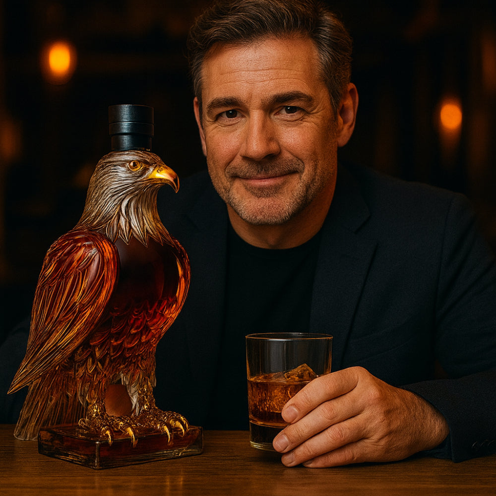 Decantador de Whisky de Vidrio con Forma de Águila para Bar