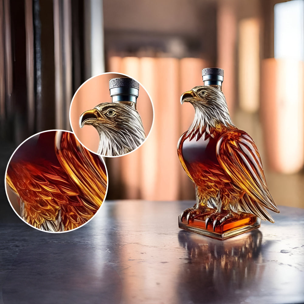 Decantador de Whisky de Vidrio con Forma de Águila para Bar