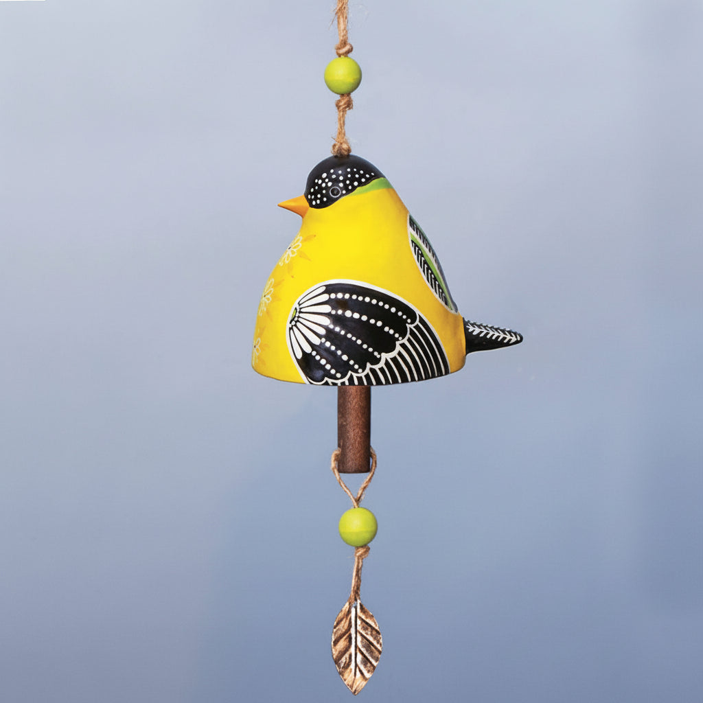 Carillón de Viento con Pájaro para Jardín, Patio y Terraza
