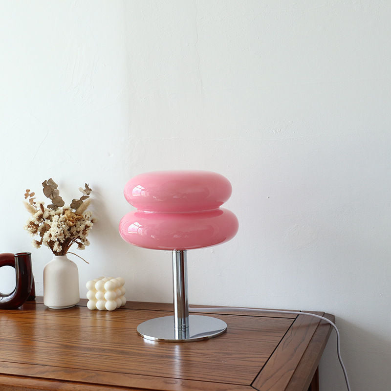 Lámpara de Mesa de Cristal Hecha a Mano Estilo Italiano
