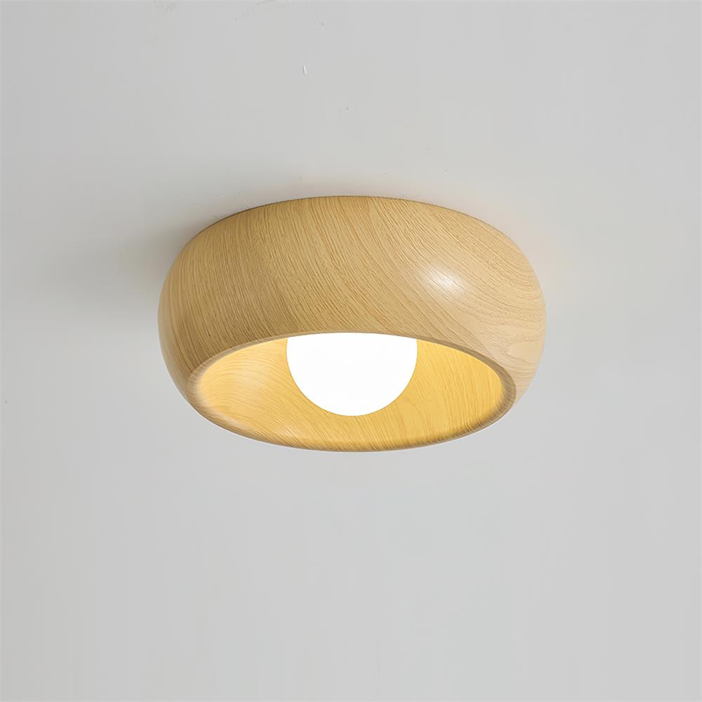 Albanora Lámpara de Techo LED de Madera Minimalista Moderna