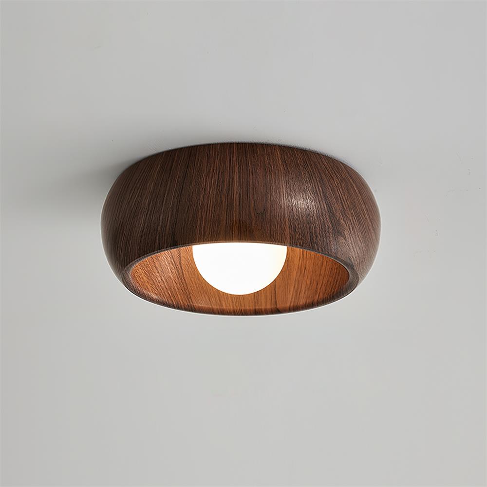 Albanora Lámpara de Techo LED de Madera Minimalista Moderna