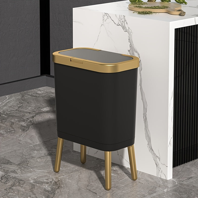 Cubo de Basura 15 L Hermético Antiolores con Patas Elevadas