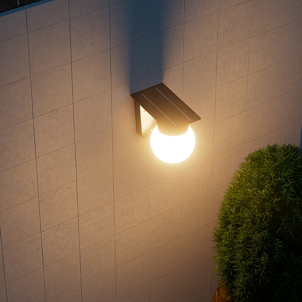 Aplique Solar LED Globe Exterior con Sensor y Luz Regulable