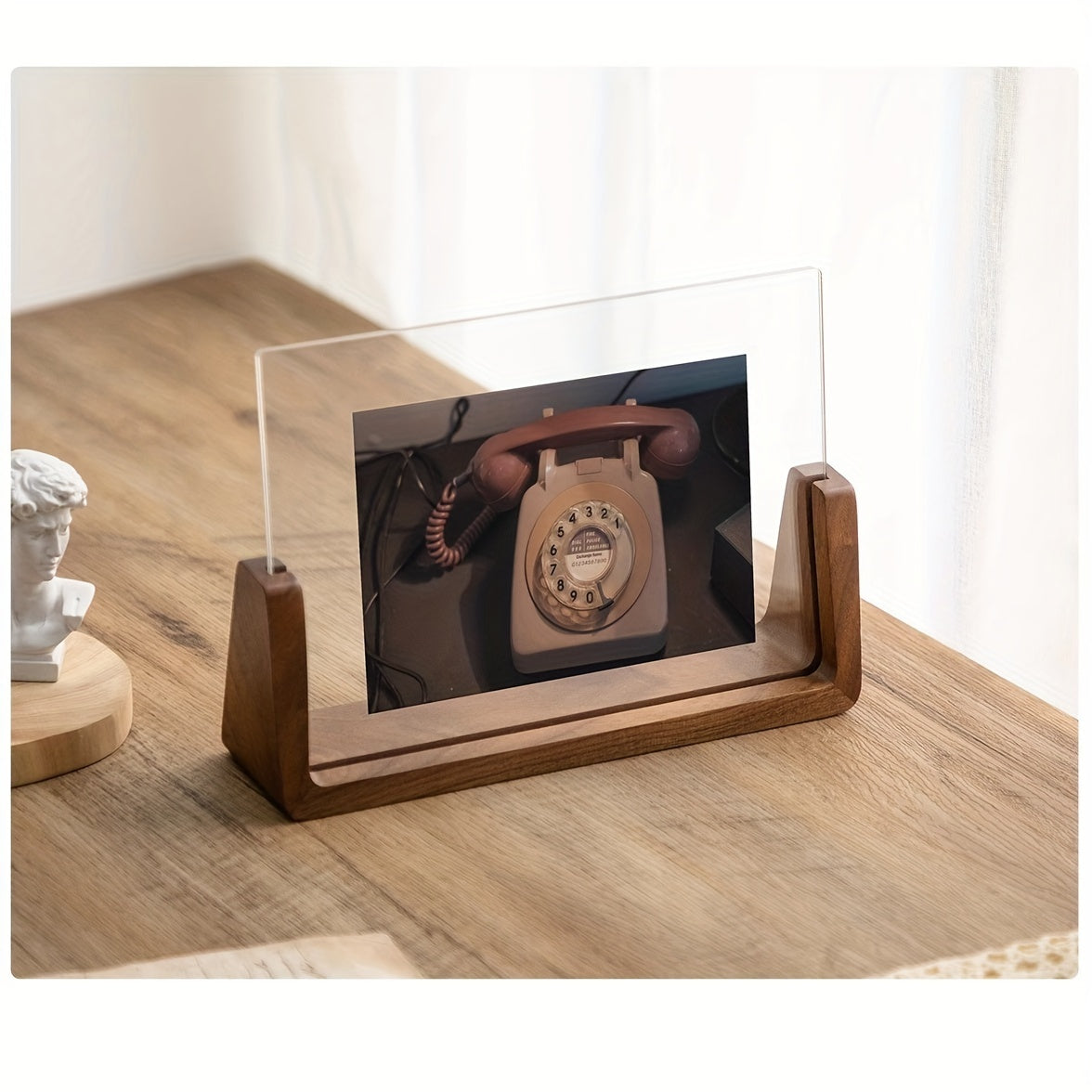 Marco de Fotos en U de Acrílico y Madera Moderno Minimalista