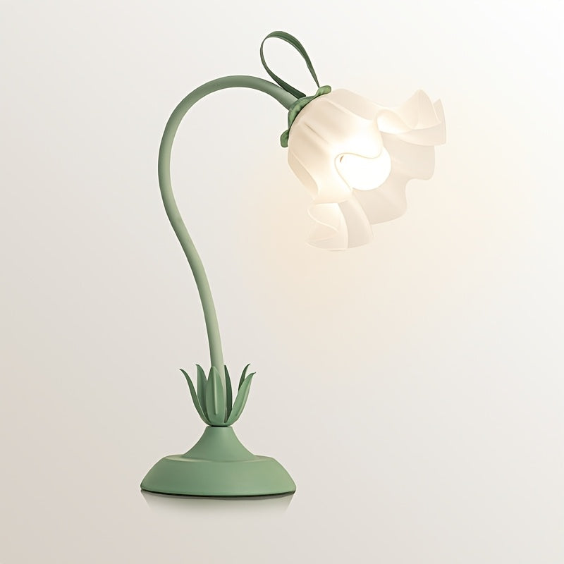 Lámpara de Mesa Floral USB con Pantalla en Forma de Flor