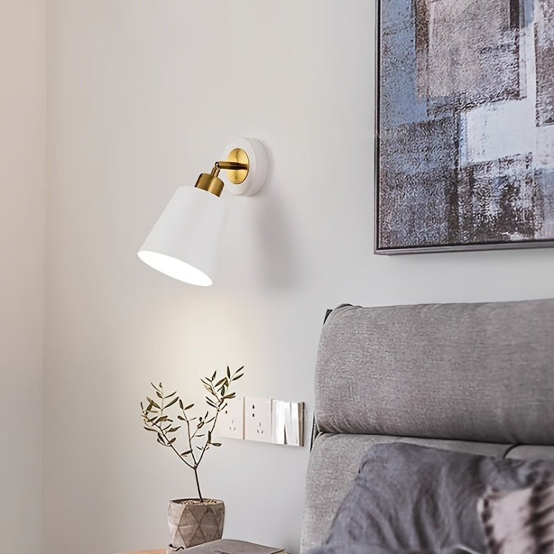 Lámpara de Pared de Metal Moderna Ajustable para Lectura