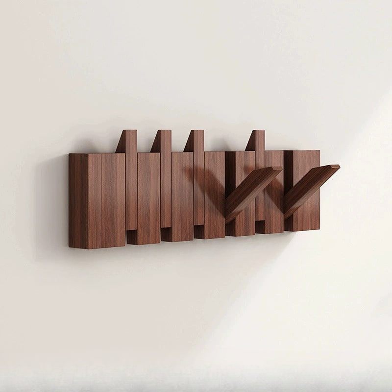 Perchero Plegable Teclas de Piano de Madera con 6 Ganchos