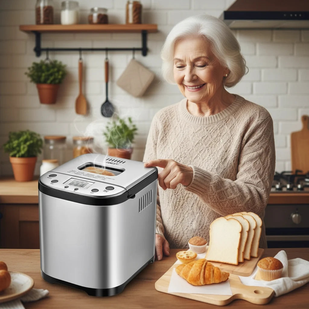 Panificadora Automática de Acero Inox con Panel Digital