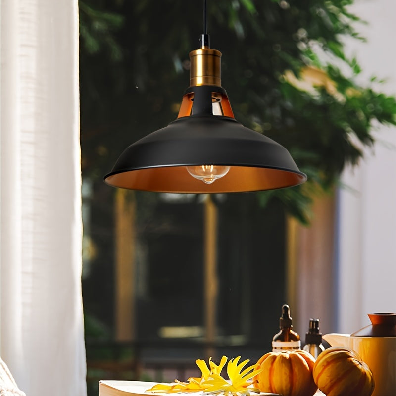 Lámpara Colgante Industrial de Metal Estilo Loft Retro Mate