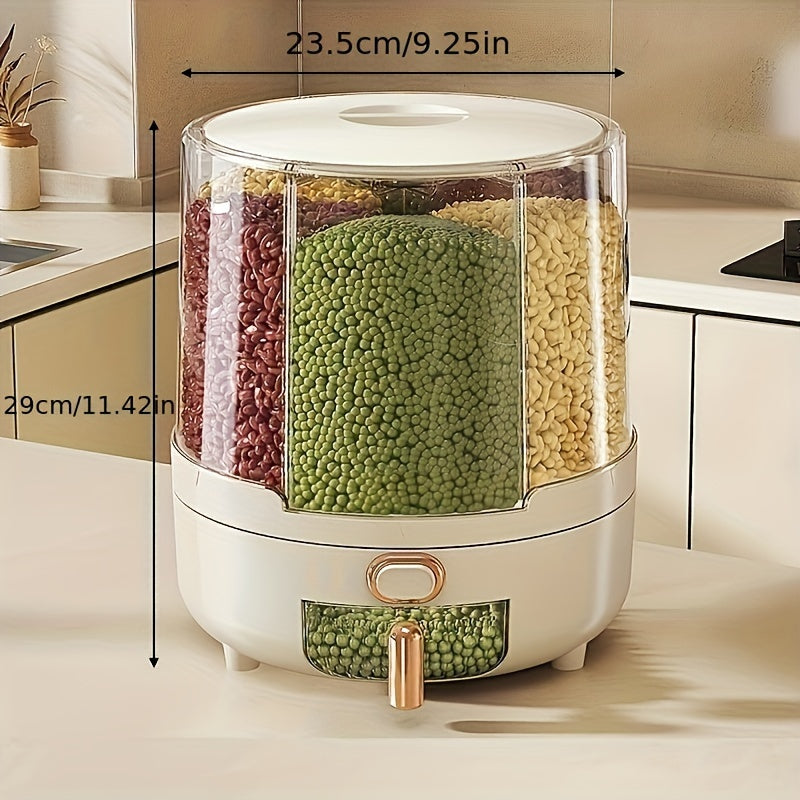 Dispensador de Cereales Giratorio Hermético Gran Capacidad