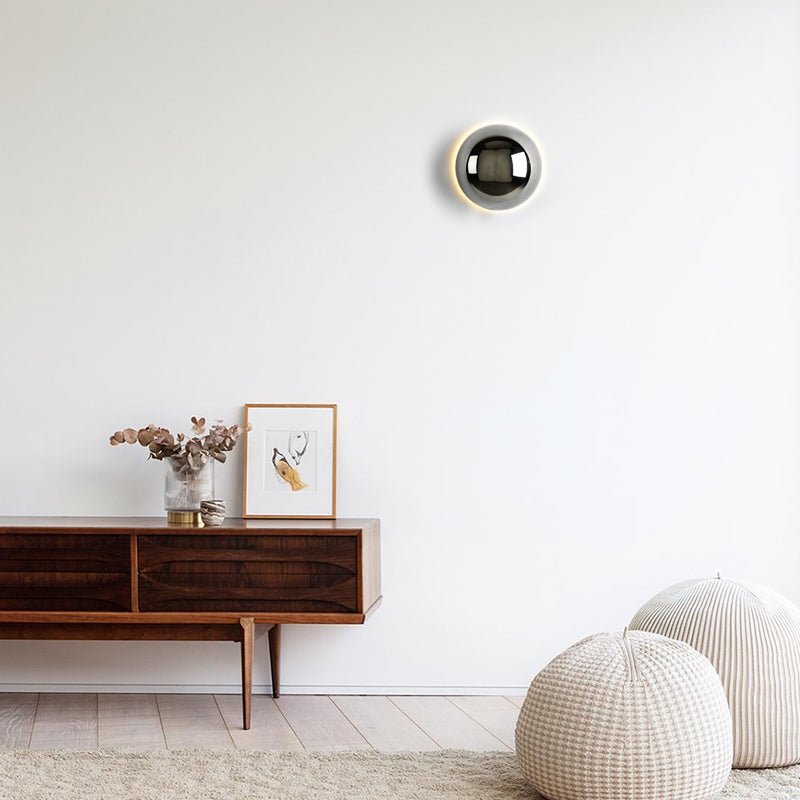Aplique Bauhaus Eclipse Arte Moderno en Oro, Negro o Cromo