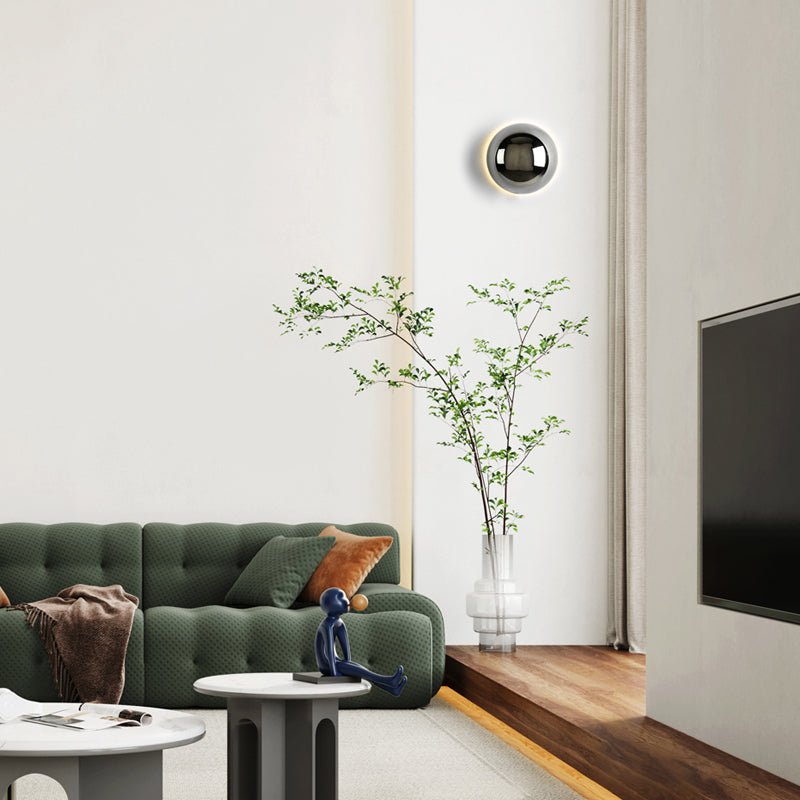 Aplique Bauhaus Eclipse Arte Moderno en Oro, Negro o Cromo