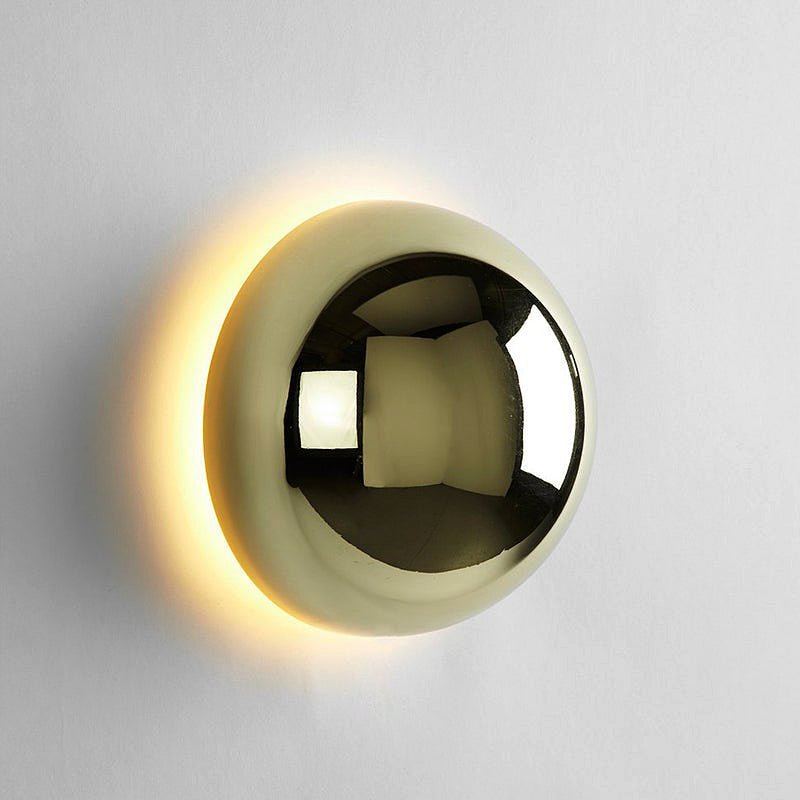 Aplique Bauhaus Eclipse Arte Moderno en Oro, Negro o Cromo