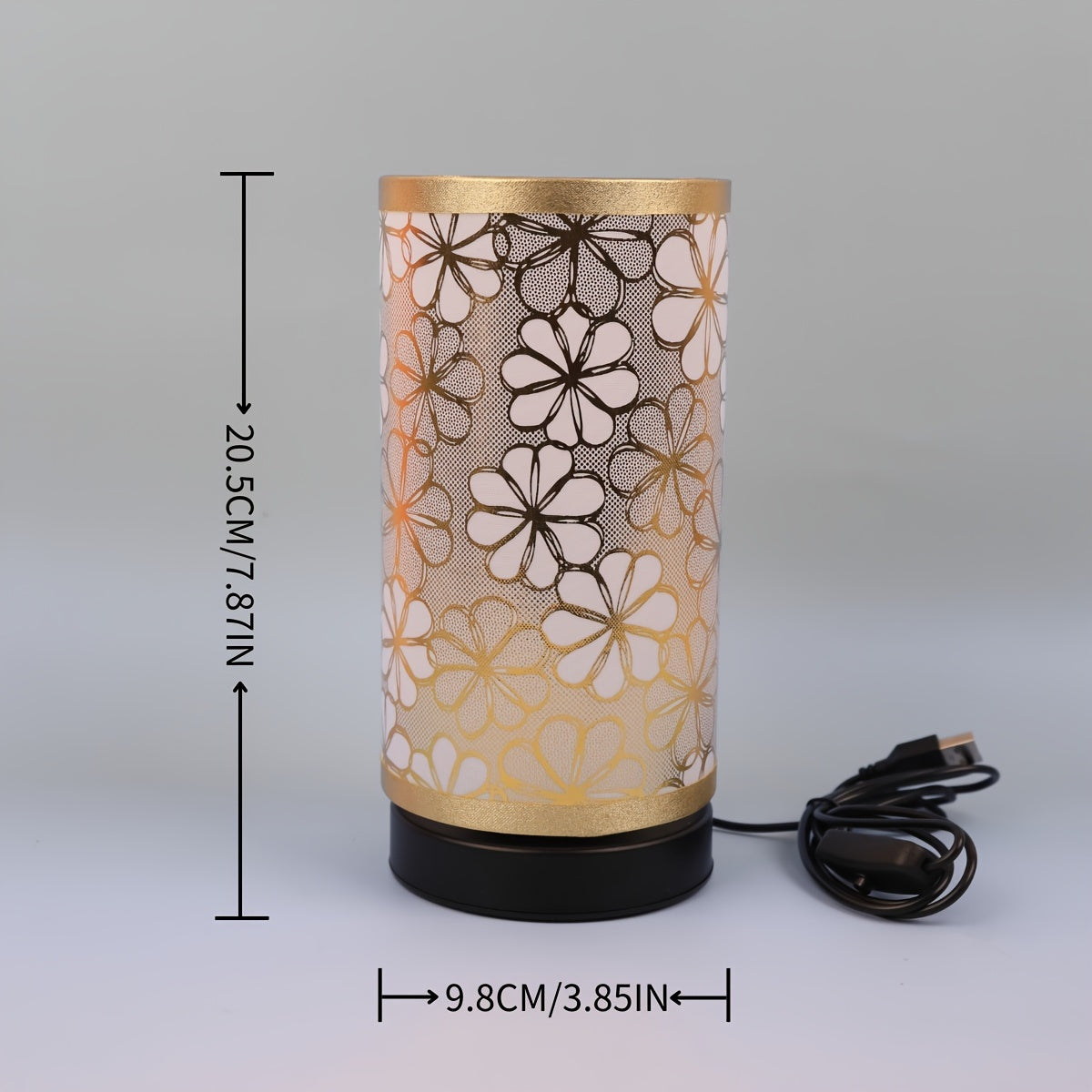 Lámpara de Mesa USB Floral Nórdica con Pantalla de Girasol