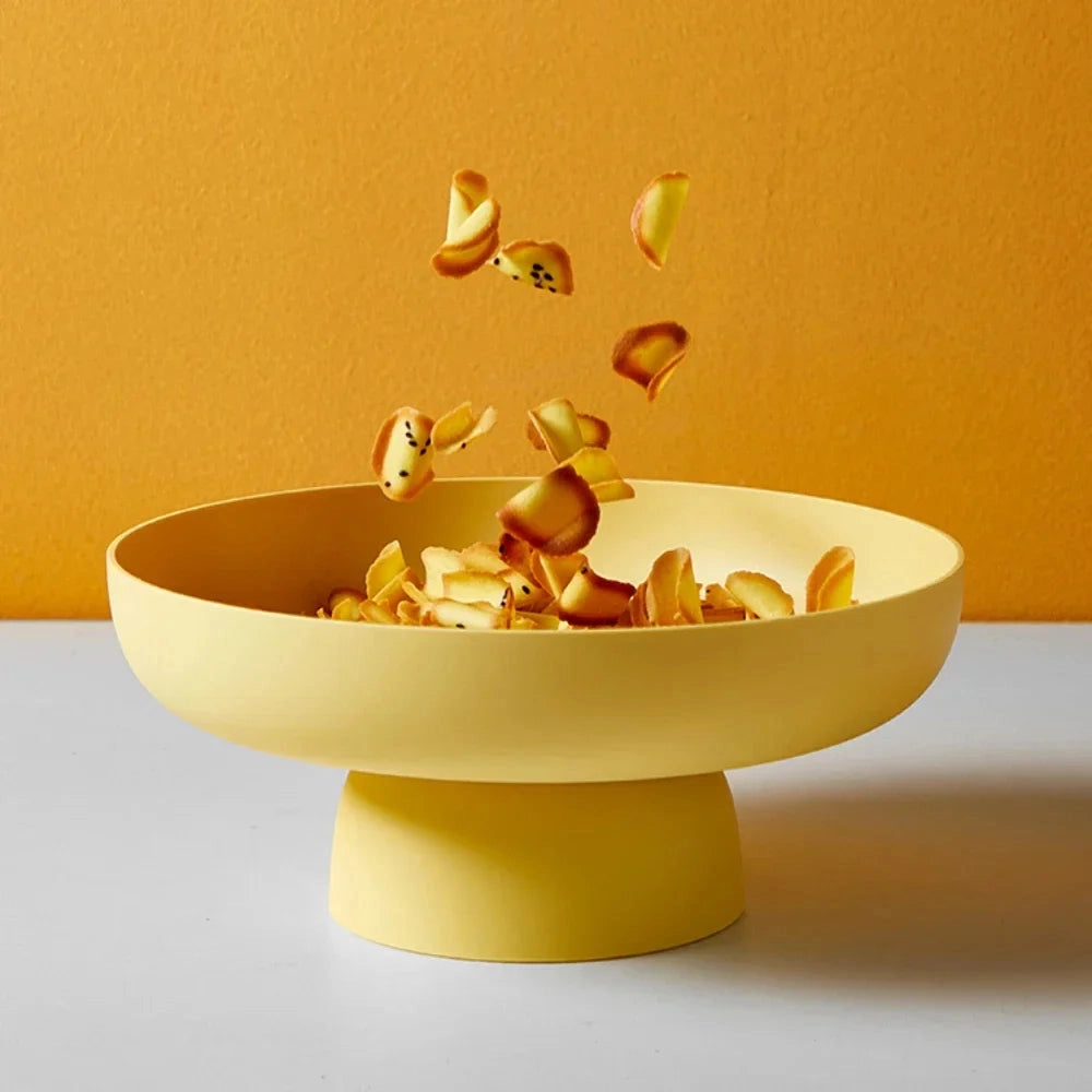 Frutero de Cerámica Retro con Base para Cocina y Mesa