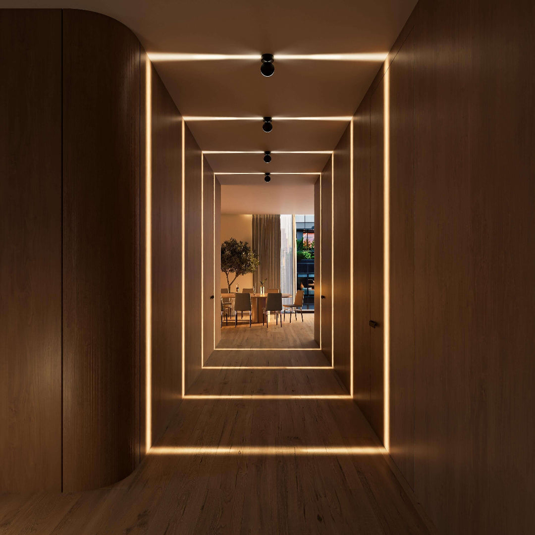 Foco de Techo LED Moderno Orientable en Blanco o Negro