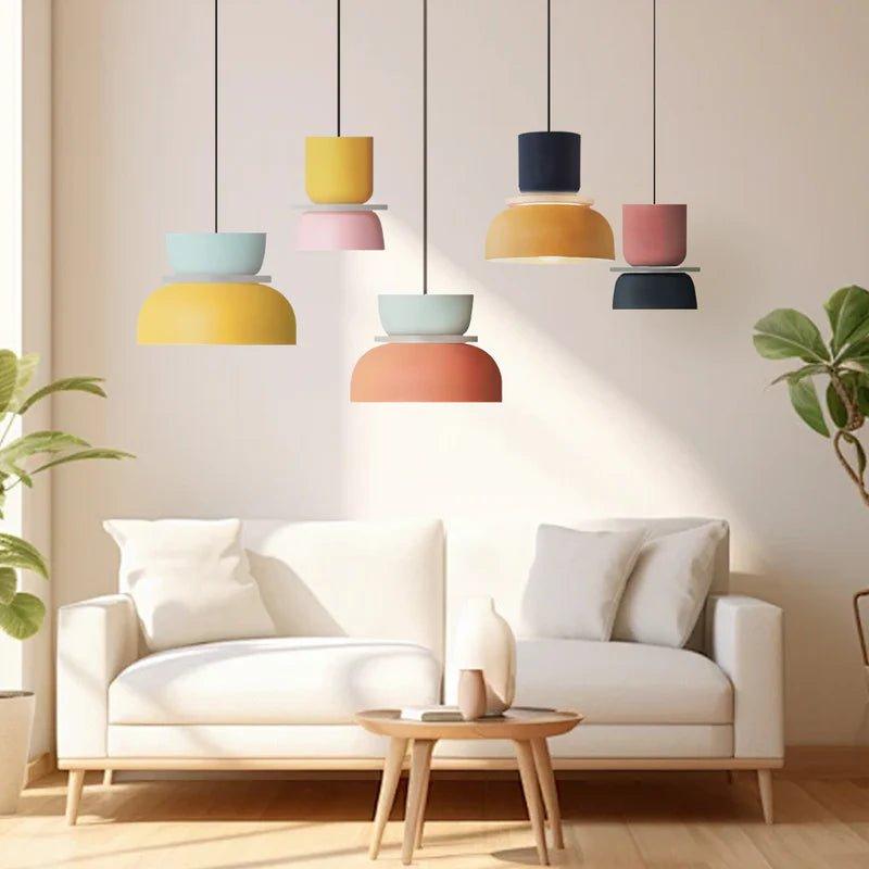 Lámpara Colgante Chico Nórdica de Colores en 10 Modelos