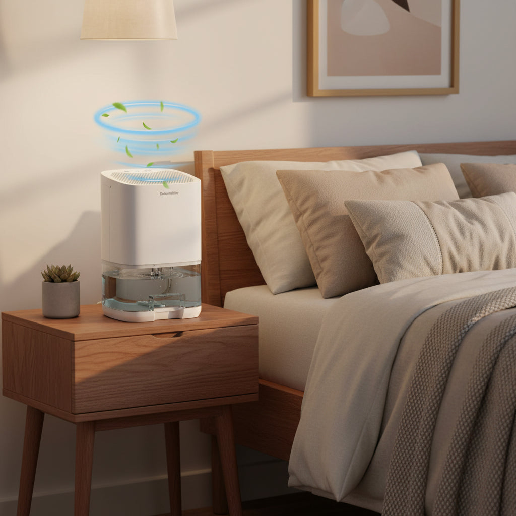 Deshumidificador Portátil Compacto con Luz Nocturna LED