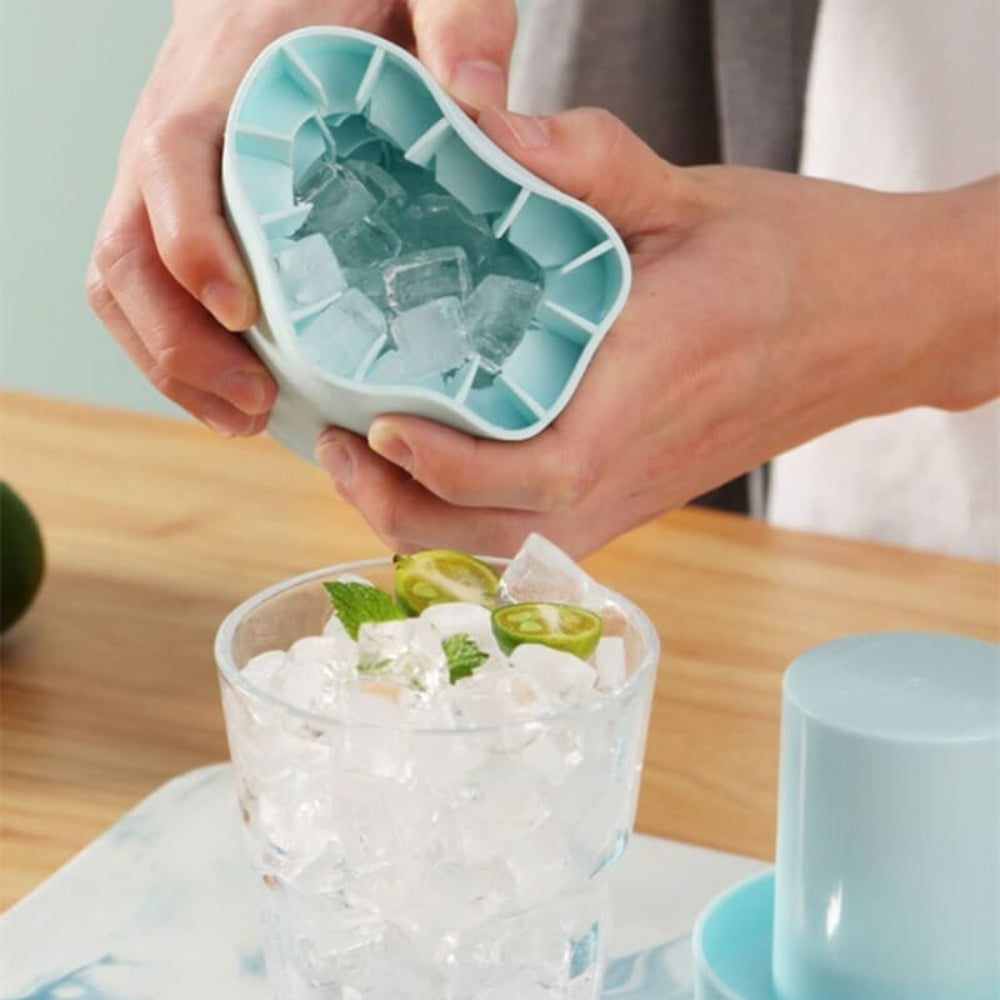 Vaso de Silicona para Hacer Hielo Portátil y Fácil de Usar