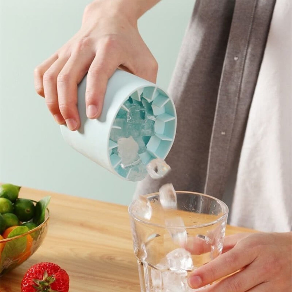Vaso de Silicona para Hacer Hielo Portátil y Fácil de Usar