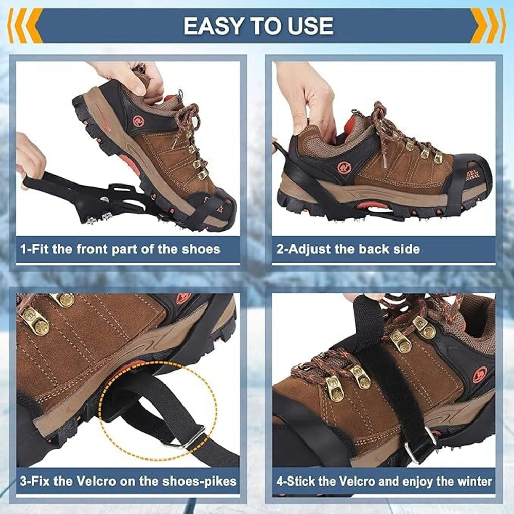 Crampones Antideslizantes para Nieve y Hielo con 11 Dientes
