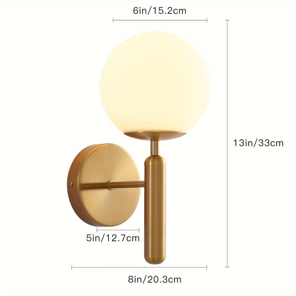 Aplique de Pared de Vidrio y Metal Moderno para Dormitorio