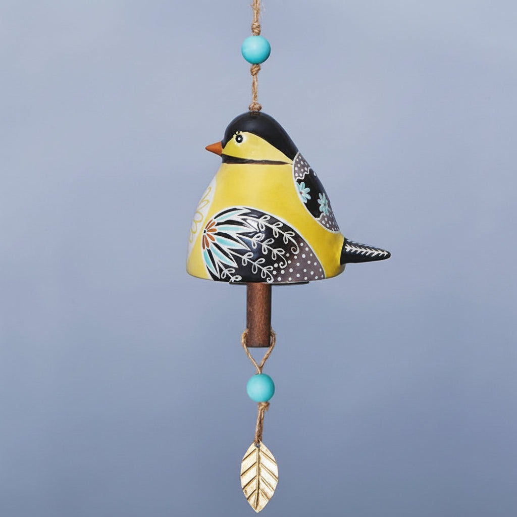 Carillón de Viento con Pájaro para Jardín, Patio y Terraza