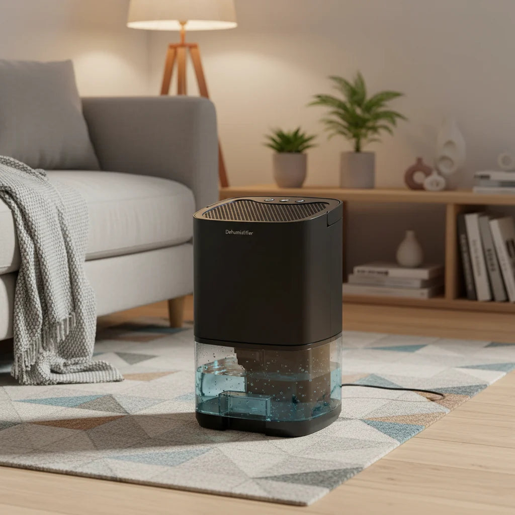 Deshumidificador Portátil Compacto para Dormitorio y Cocina