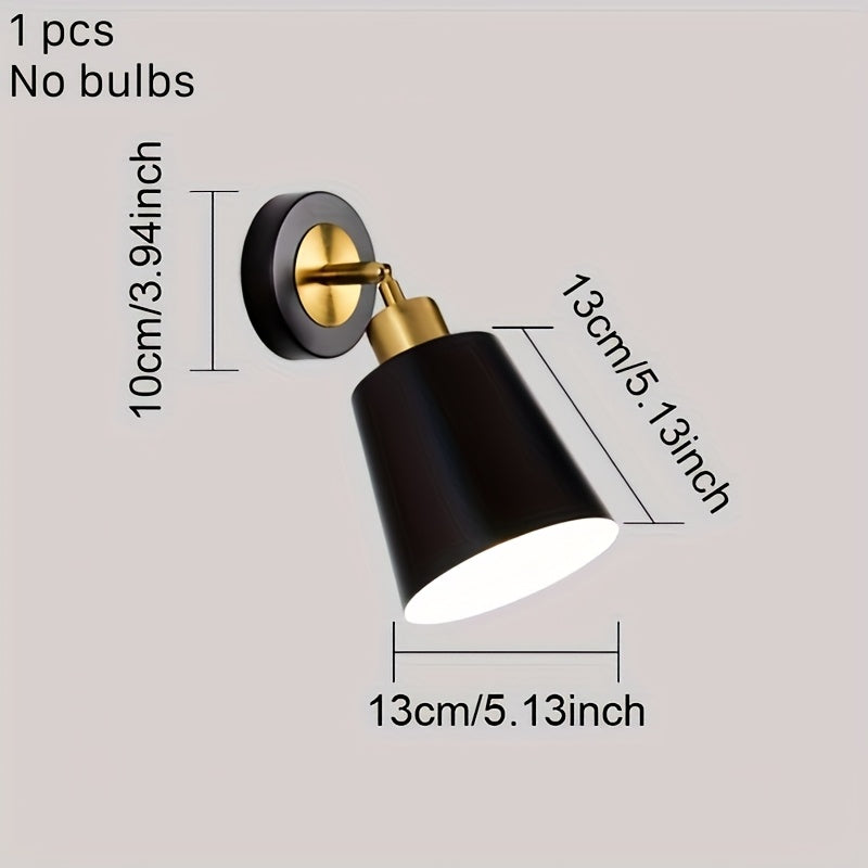 Lámpara de Pared de Metal Moderna Ajustable para Lectura