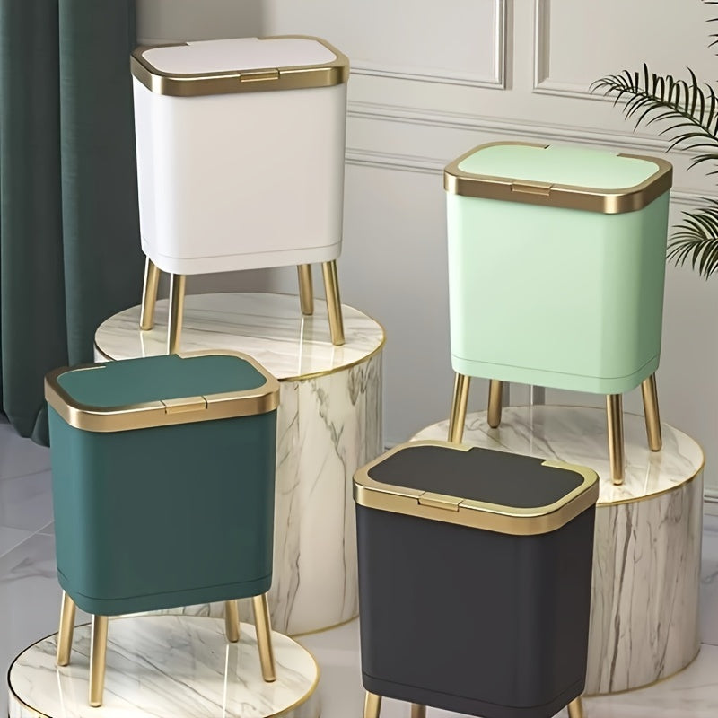 Cubo de Basura 15 L Hermético Antiolores con Patas Elevadas