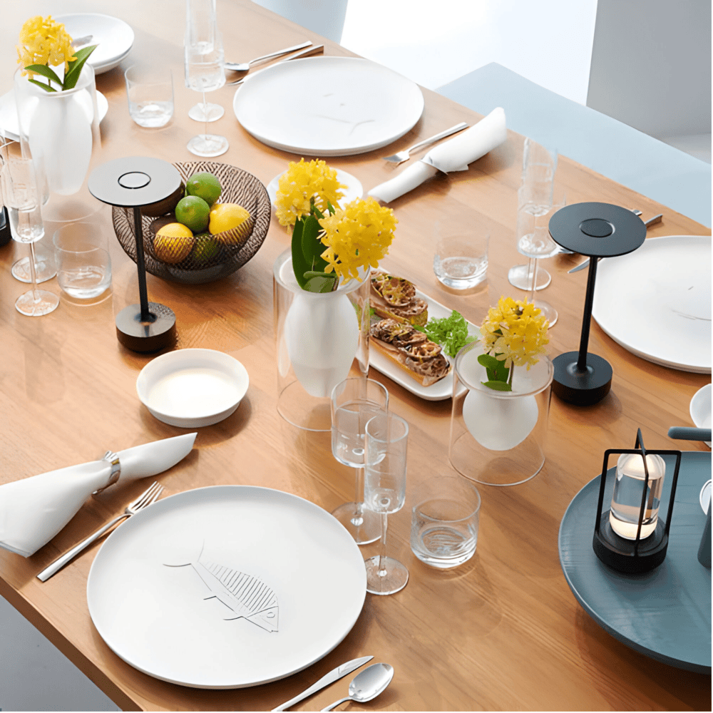 Lámpara de Mesa LED Recargable Táctil Inalámbrica Regulable