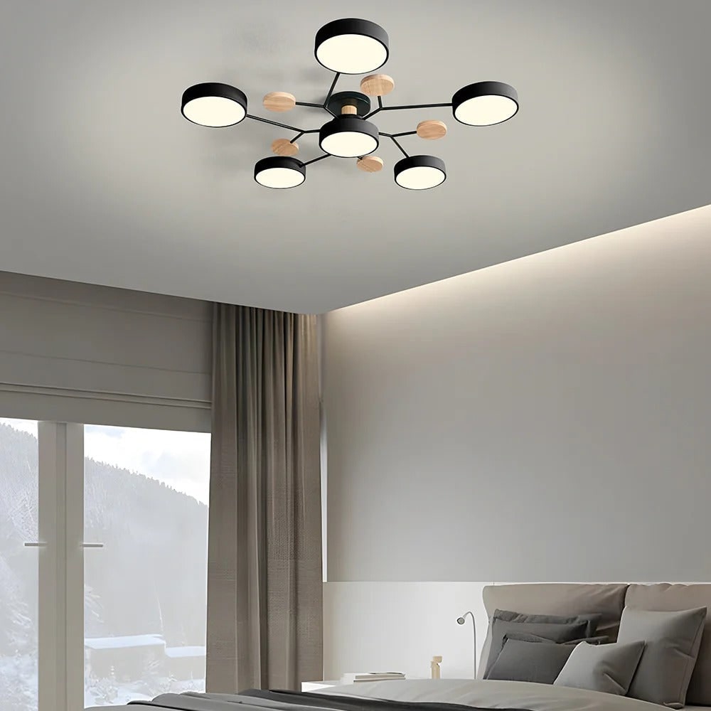 Lámpara de Techo LED Semiempotrada de 4 a 7 Luces Moderna