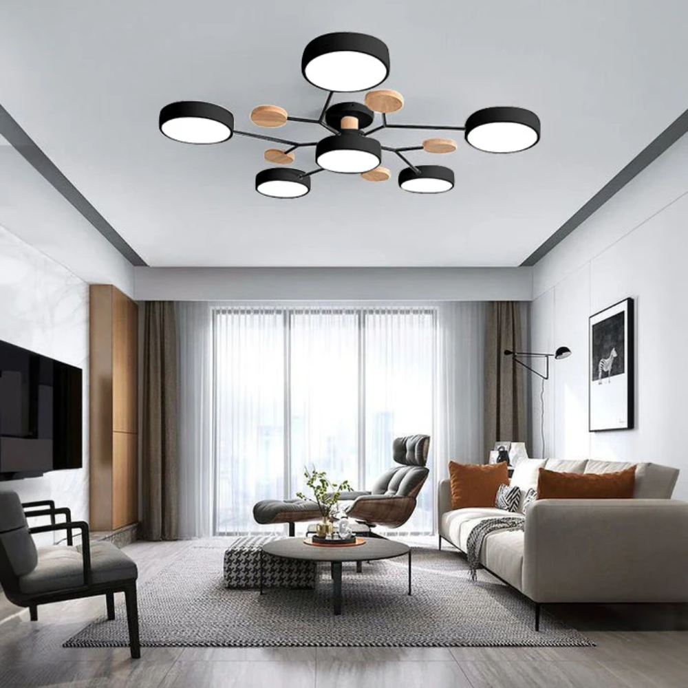 Lámpara de Techo LED Semiempotrada de 4 a 7 Luces Moderna