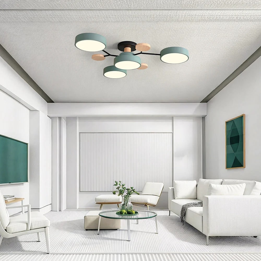 Lámpara de Techo LED Semiempotrada de 4 a 7 Luces Moderna