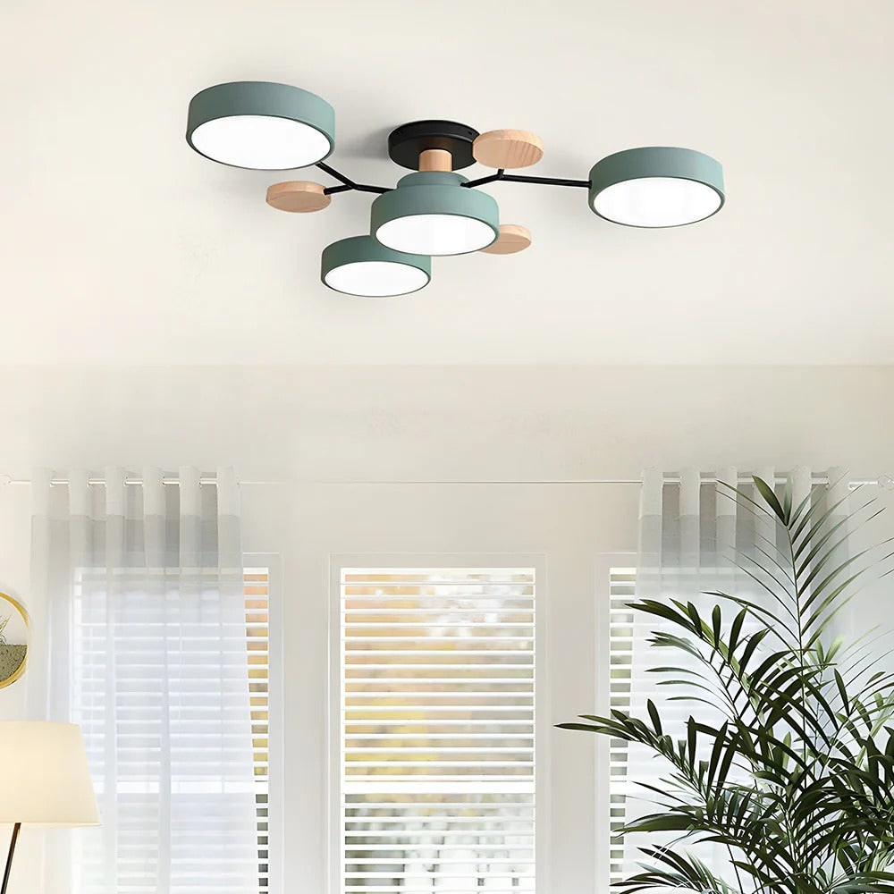 Lámpara de Techo LED Semiempotrada de 4 a 7 Luces Moderna