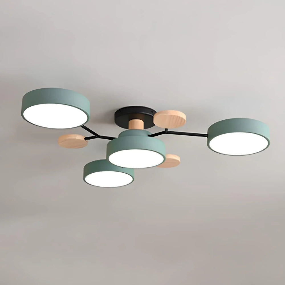 Lámpara de Techo LED Semiempotrada de 4 a 7 Luces Moderna
