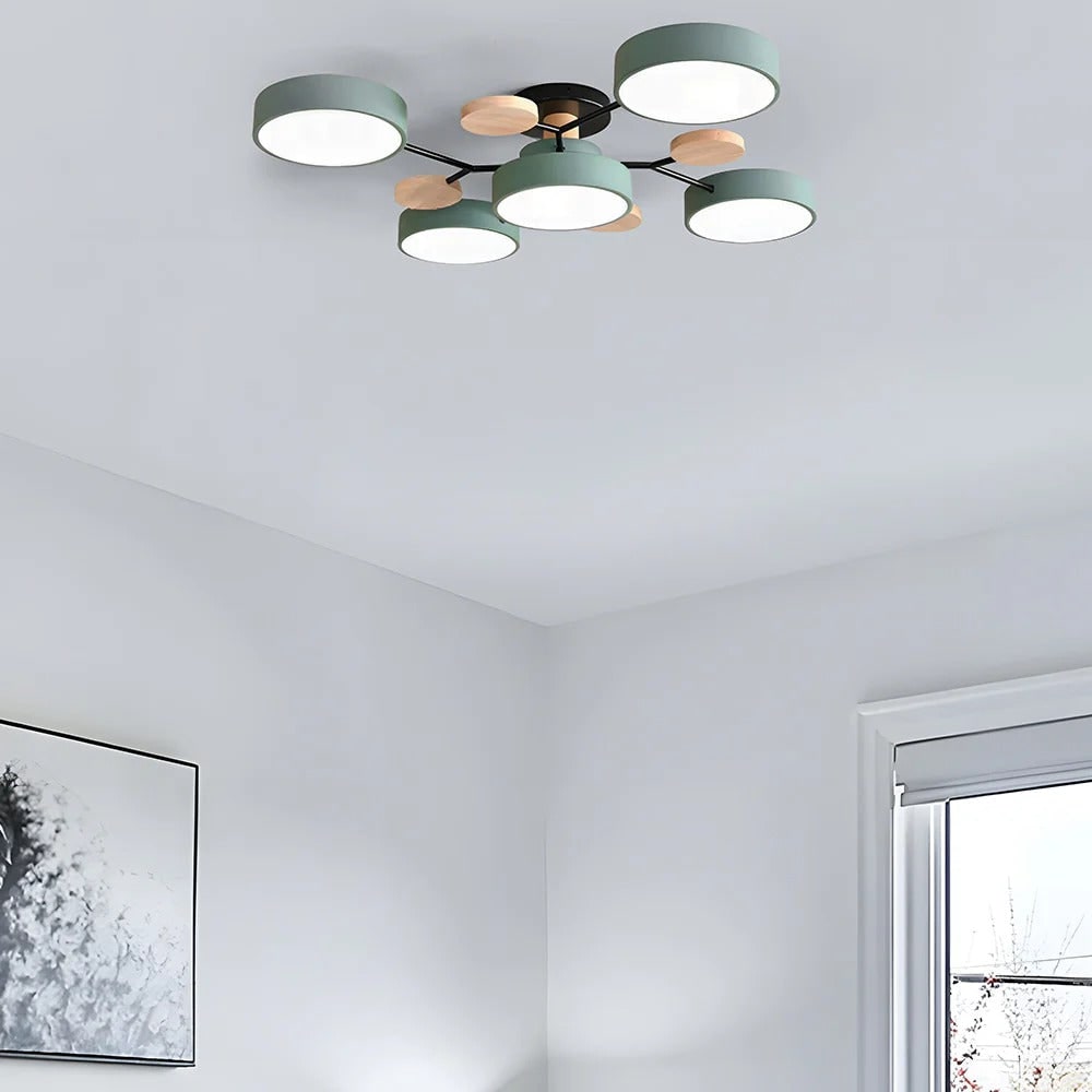 Lámpara de Techo LED Semiempotrada de 4 a 7 Luces Moderna