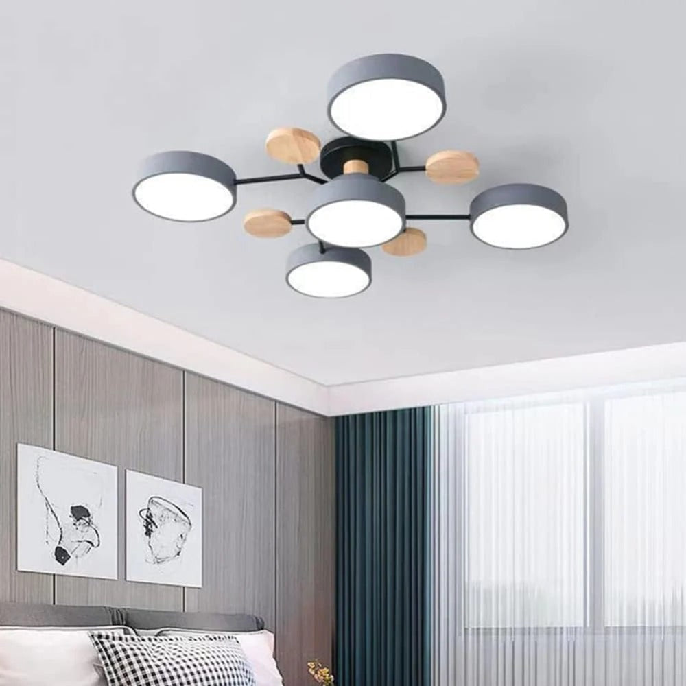 Lámpara de Techo LED Semiempotrada de 4 a 7 Luces Moderna