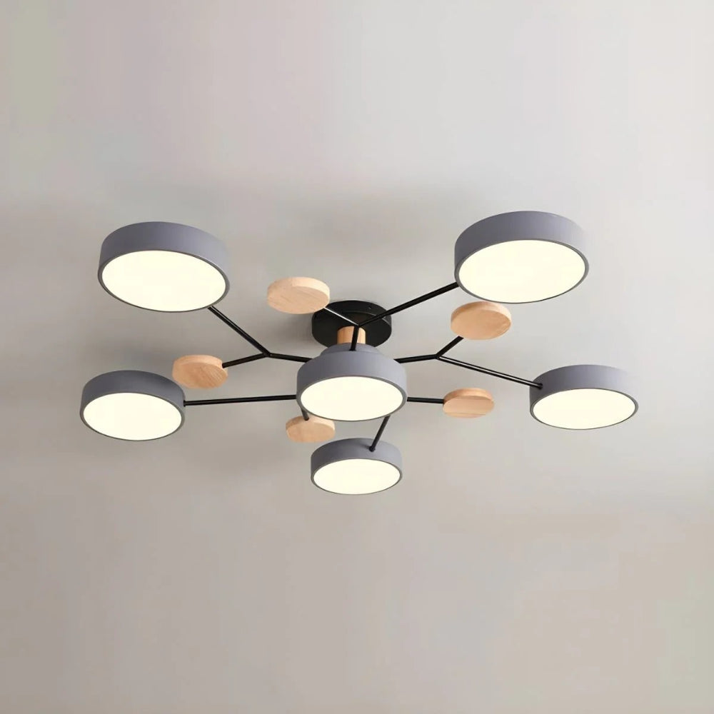 Lámpara de Techo LED Semiempotrada de 4 a 7 Luces Moderna