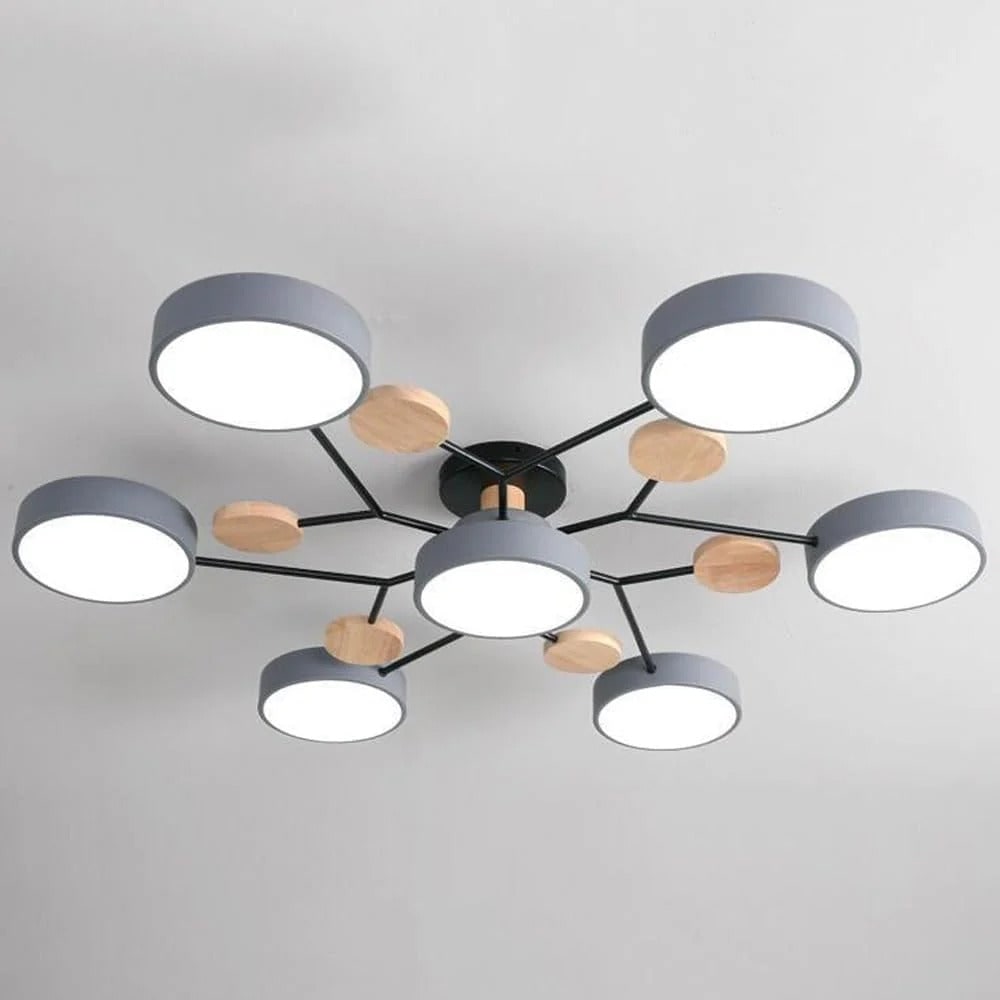 Lámpara de Techo LED Semiempotrada de 4 a 7 Luces Moderna