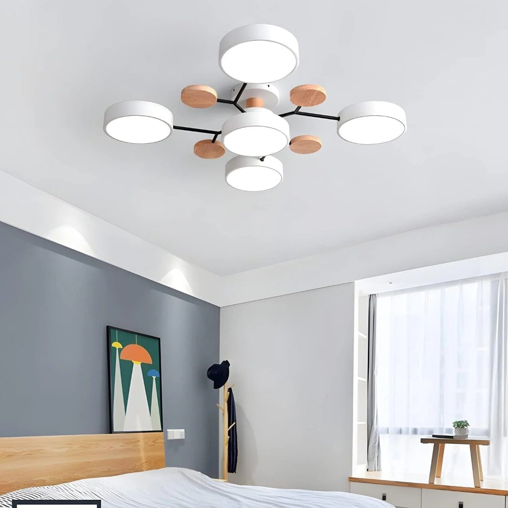 Lámpara de Techo LED Semiempotrada de 4 a 7 Luces Moderna