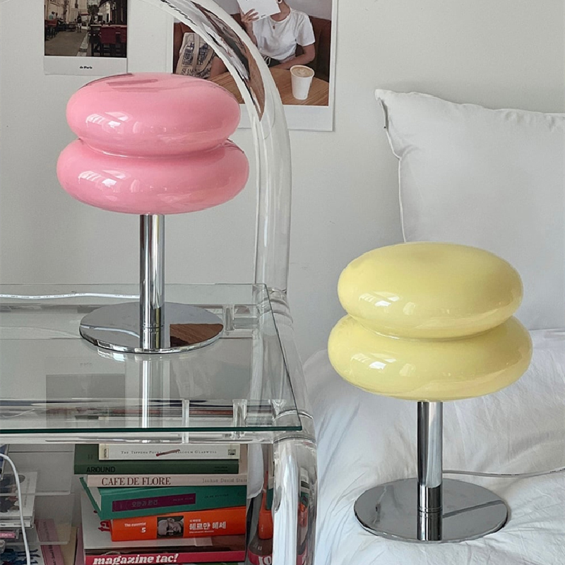 Lámpara de Mesa de Cristal Hecha a Mano Estilo Italiano