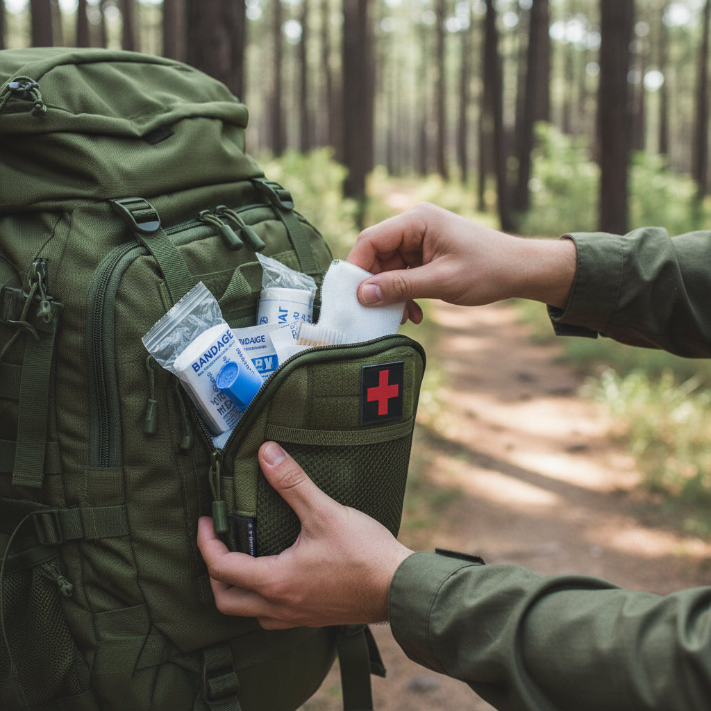 Kit de Emergencia y Primeros Auxilios Portátil para Exterior