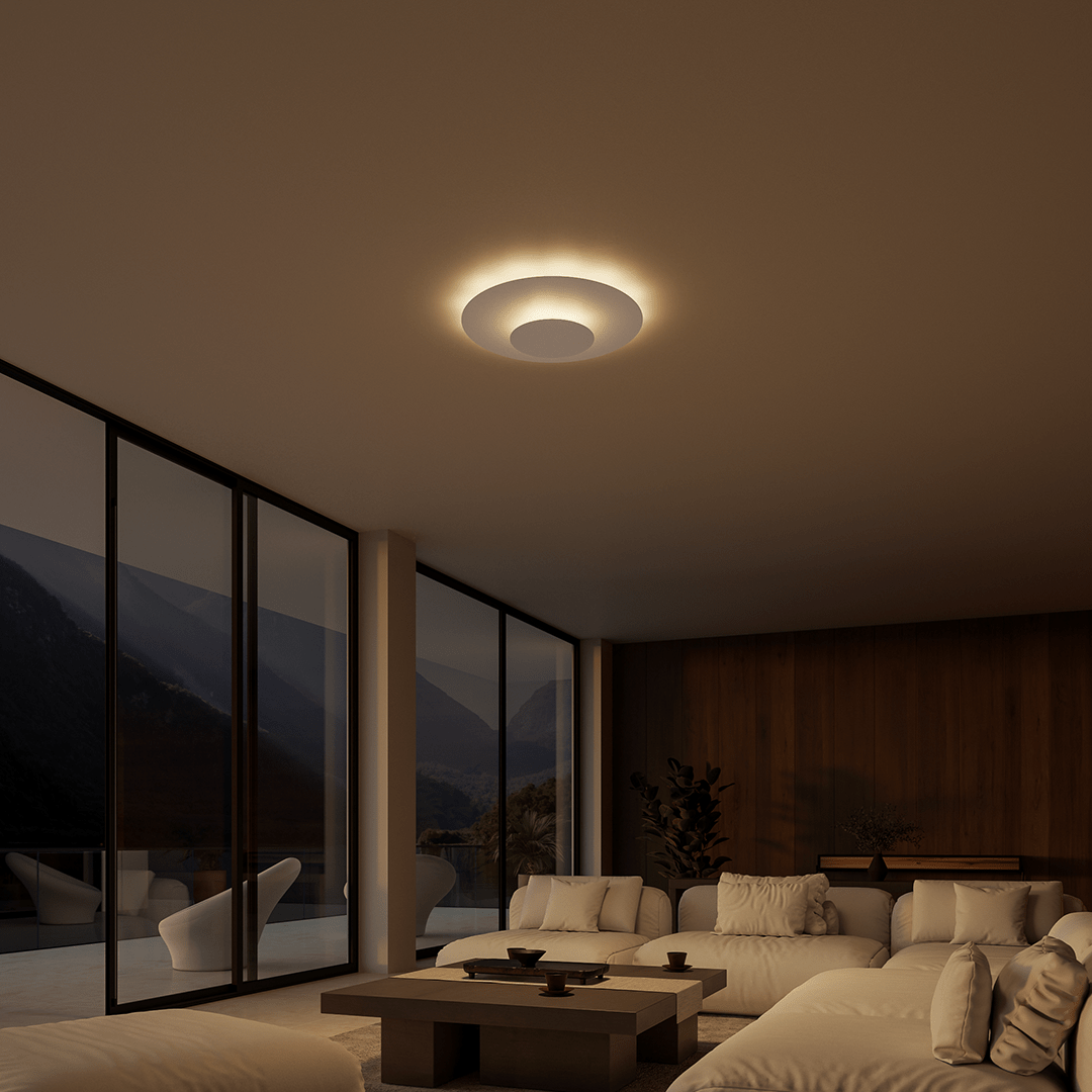 Plafón LED de Techo Redondo y Extraplano de Diseño Moderno