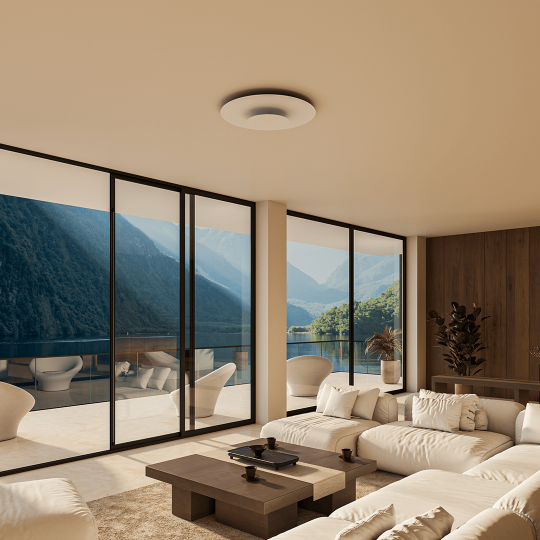 Plafón LED de Techo Redondo y Extraplano de Diseño Moderno